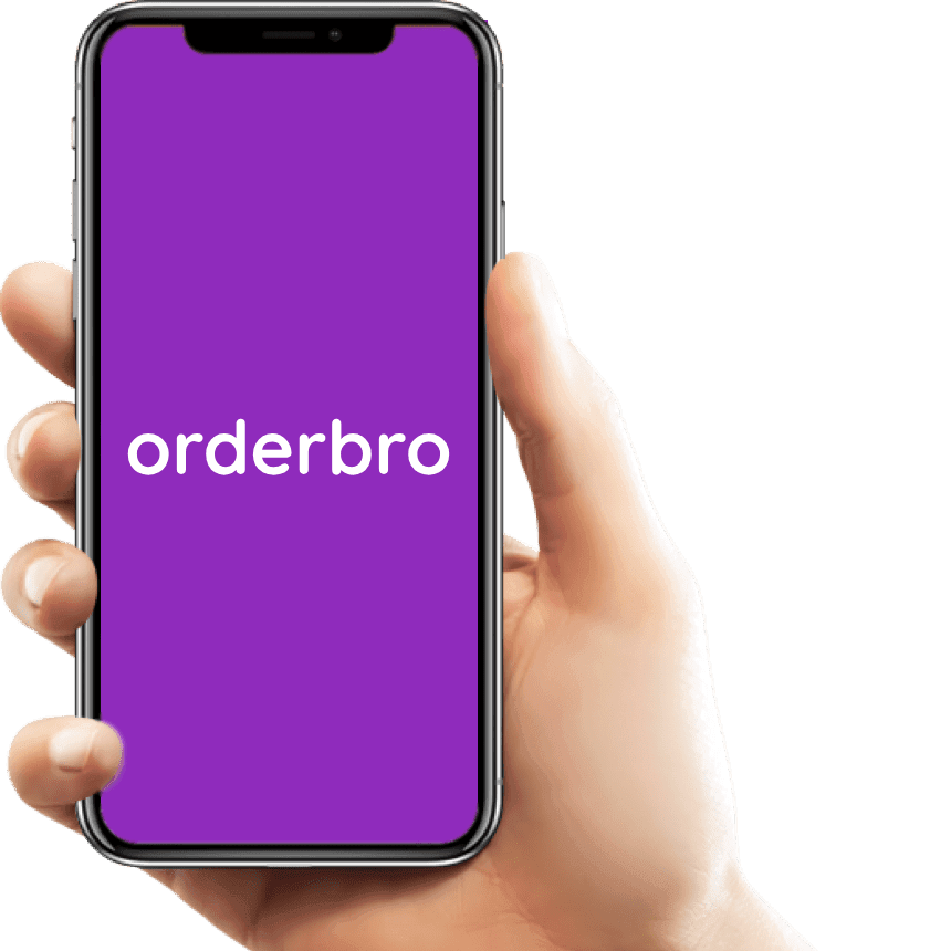 OrderBro app on mobile